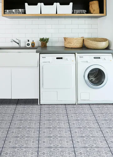 Miniatura 4 de FloorPops Hastings - Azulejos adhesivos para suelo, color azul