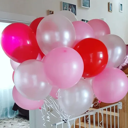 Miniatura 9 de Paready Juego de Globos Rosa Intenso, 60 Pzs Globos de Látex Rosa Intenso de 12 Pulgadas, Globos de Confeti Rosa Globos de Fiesta Magenta Intenso