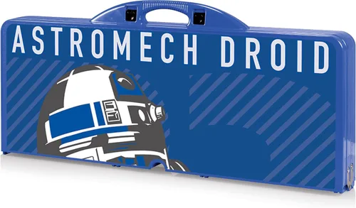 Miniatura 4 de PICNIC TIME Star Wars R2-D2 - Mesa de picnic plegable con asientos, juego de mesa y banco de aluminio plegable con agujero para paraguas, mesa Star