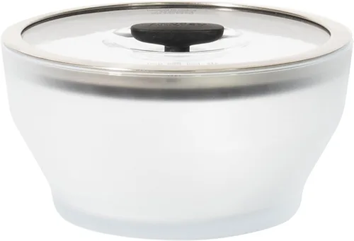 Miniatura 10 de Anyday Almacenamiento de alimentos para 8 tazas de vidrio con tapa de vidrio, recipiente hondo redondo Preparación de comidas y utensilios