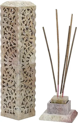 Miniatura 11 de Carry Me Quemador de incienso de mármol hecho a mano, soporte para palitos de velas, soporte para velas de té, talla perfecta de elefante