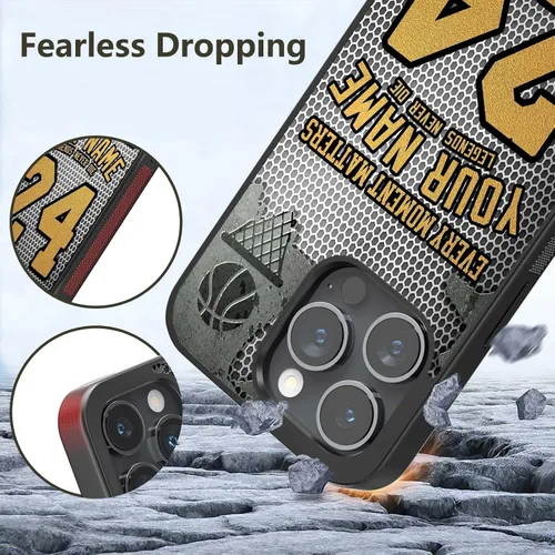 Miniatura 4 de Fundas de teléfono personalizadas con números de leyendas de baloncesto Never Die para iPhone 11, 12, 13, 14, 15, 16, 17, Pro Max Plus Mini X 6, 7