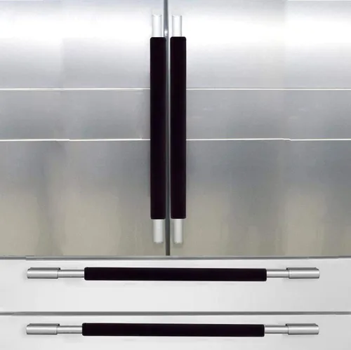Miniatura 16 de Fundas para manijas de refrigerador, juego de fundas para manijas de electrodomésticos de cocina, horno microondas, nevera o lavavajillas, protector