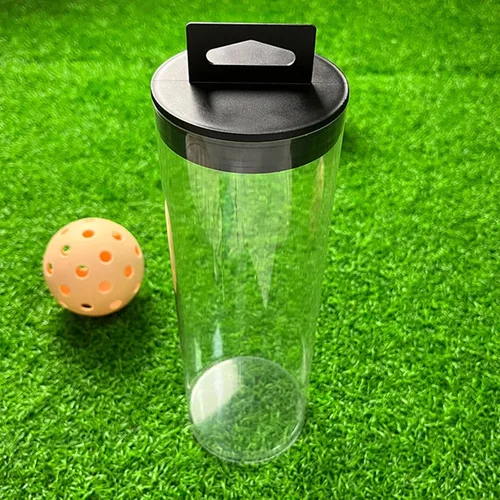Miniatura 3 de Organizador de pelotas de tenis al aire libre para almacenamiento de pelotas de viaje, cilindro de viaje transparente para pickleball