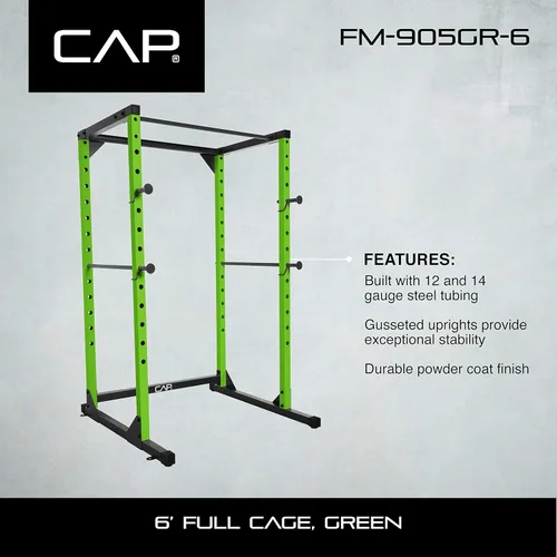 Miniatura 7 de Cap Barbell Serie de color de rack de potencia de jaula completa Opciones de 6' o 7