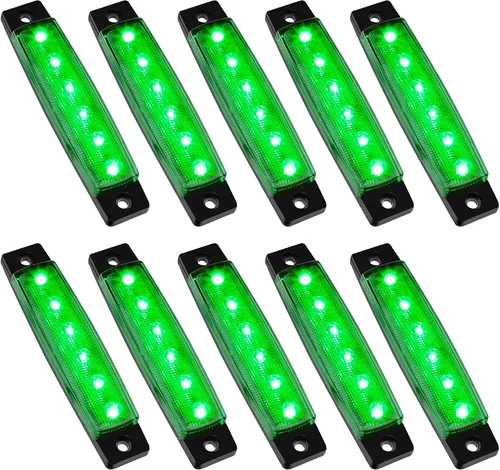 Miniatura 12 de PSEQT 10 unidades de luces LED de tira de roca para auto, luces de rueda de bajo brillo, kits de iluminación para guardabarros, impermeables