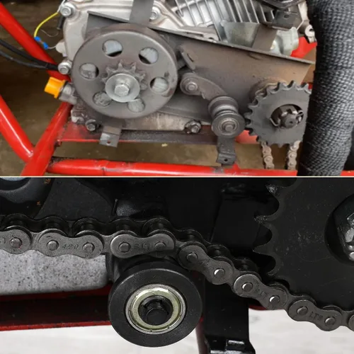 Miniatura 2 de GREHUA Tensor de Cadena para Mini Bicicleta & Cadena 420 de 42 Eslabones Compatible con Coleman CT200U CT200U-EX BT200X Hensim Baja Heat Warrior