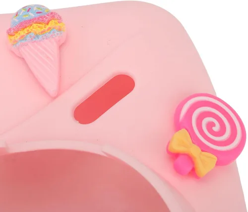 Miniatura 8 de Funda para cámara instantánea, funda ligera con correa para el hombro, funda protectora de silicona suave adecuada para Instax Mini 7 Plus (postre)