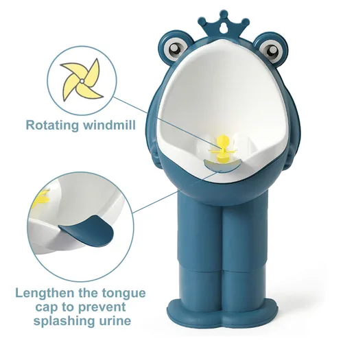 Miniatura 8 de Orinario de entrenamiento para orinario para niños pequeños, entrenador de orina para baño, divertido entrenamiento para bebés (azul DEEP)