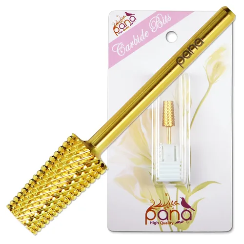 Miniatura 13 de PANA - Cabezal cónico de carburo con vástago de 3/32 pulgadas (negro, grano grueso), broca de uñas para eliminación rápida de acrílico o gel duro