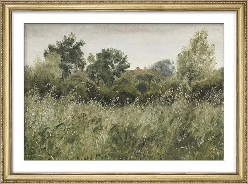 Miniatura 333 de MUDECOR Lienzo enmarcado prémium para pared, pinos nevados en bosque de invierno, ilustraciones modernas, arte contemporáneo, escénico, divertido