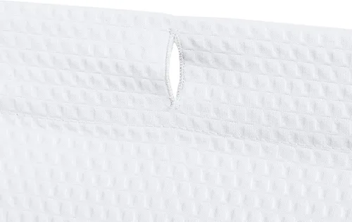 Miniatura 3 de Amazon Basics Cortina de ducha ligera súper suave y de fácil cuidado con textura de gofre, 72 x 72 pulgadas, color blanco (paquete de 8)