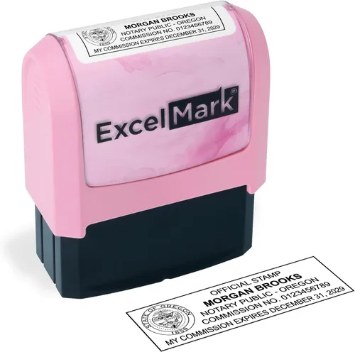 Miniatura 7 de ExcelMark Sello Notarial para los 50 Estados - Sello Oficial del Estado - Texas Negro