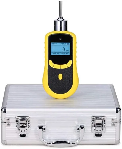 Miniatura 5 de ATO Detector portátil de fugas de gas de hidrógeno 0 a 500 ppm, monitor de gas H2 con alarma de sonido y luz