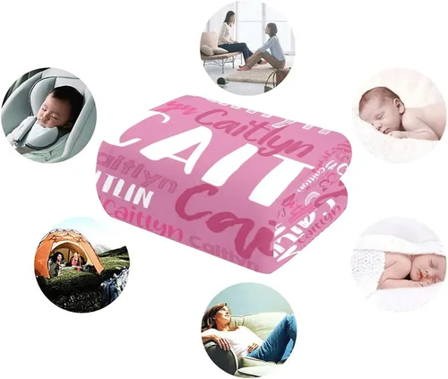 Miniatura 6 de Dr.TOUGH Manta personalizada para niños y adultos, manta con nombre, manta personalizada y mantas personalizadas, regalos para Navidad y cumpleaños