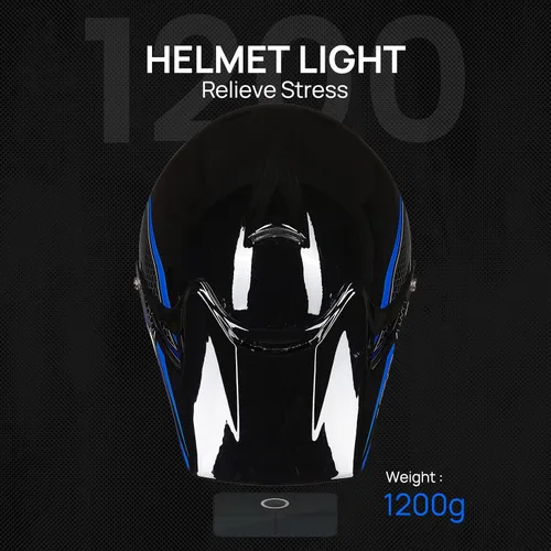 Miniatura 6 de ILM - Casco para niños o jóvenes para motocross o cuatrimoto o calle, de cara completa, para moto, incluye lentes y guantes, aprobado por el DOT