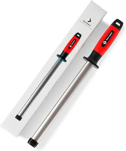 Miniatura 9 de Kota Japan - Varilla afiladora de cuchillos profesional de acero al carbono con diamante de 12 pulgadas Cocina, hogar o caza Master Chef, Hunter