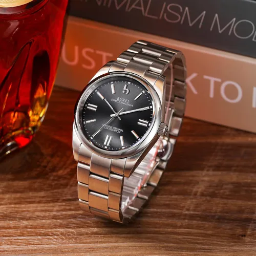 Miniatura 6 de BUREI Couple Watch for Men and Women Dress Minimalist Stainless Steel Watches Waterproof Fashion Watches