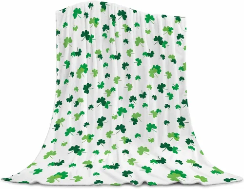 Miniatura 13 de Manta de conejo de Pascua súper suave de franela con elemento de Pascua, linda cola de conejo, huevos coloridos, árbol verde azulado, manta cálida