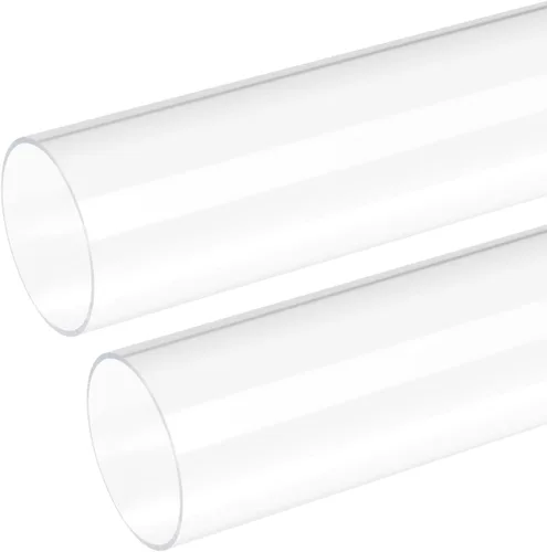 Miniatura 9 de DMiotech 2pcs 0.394 in x 0.551 in 12" tubo de acrílico transparente rígido tubo de plástico para acuario tubería de agua, sistema de refrigeración