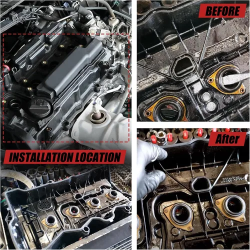 Miniatura 5 de Juego de juntas de tapa de válvula de motor para Honda Accord 2.4L K24 2013-2017, almohadilla de cubierta de cámara de válvula OE 12030-5A2-A01