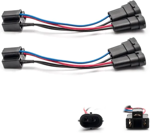 Miniatura 4 de Xotic Tech - 2 adaptadores de arnés de cableado H4/HB2/9003 macho a H13/9008 hembra