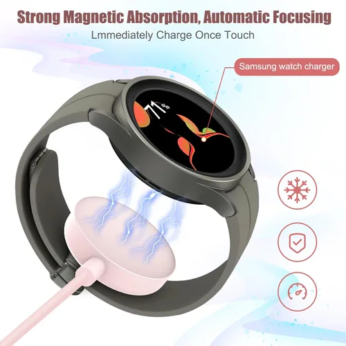 Miniatura 4 de Cargador 2 en 1 para Samsung Watch, cargador rápido USB C de 25 W, compatible con Galaxy Watch 8/8 Classic/Ultra/7/6/6 Classic/5 Pro/5/4/4