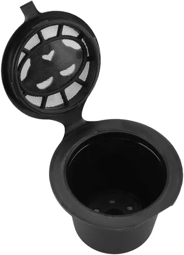Miniatura 2 de 6 cápsulas de café de filtros de cápsulas, cestas de plástico y acero inoxidable, rellenables, cápsulas de café reutilizables, cápsulas