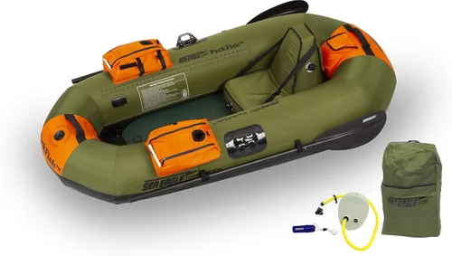 Miniatura 7 de Sea Eagle PF7 PackFish7 - Barco de pesca inflable de 7 pies, ligero, portátil, seco, cerrado, duradero, para una persona