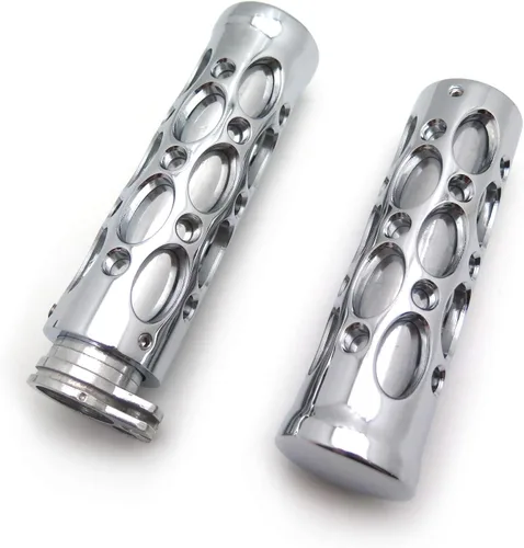 Miniatura 3 de Agujero hueco forma 7/8 "empuñaduras compatibles con Nomad Drifter Vulcan 1600 2000 cromo moto [B00YWCIV4O] Cromado