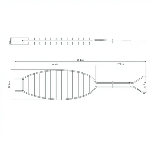 Miniatura 23 de Tramontina 26461/100 Churasco - Cepillo limpiador para parrilla de barbacoa de 17.3 pulgadas (17.3 in), red de eliminación de quemaduras para placas