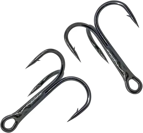 Miniatura 5 de Kit de ganchos agudos de pesca rojos, ganchos de acero de alto carbono, curvados redondos fuertes y afilados para señuelos, cebos de agua salada