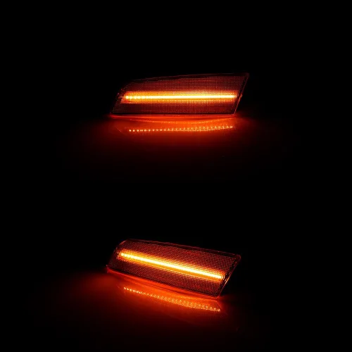 Miniatura 5 de Luz LED Ámbar Lente Ámbar Marca Lateral de Parachoques Delantero Lámpara de Guardabarros Compatible con Mazda 6 2009 2010 2011 2012 2013