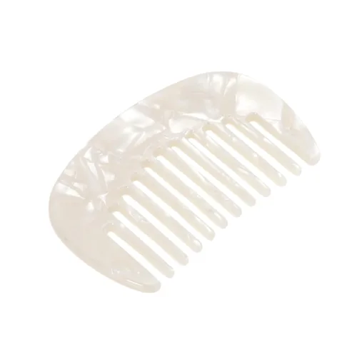 Miniatura 16 de VOCOSTE Peine para el cabello de dientes anchos, peine antiestático de tamaño de bolsillo para cabello grueso, rizado, cuidado del cabello, peine