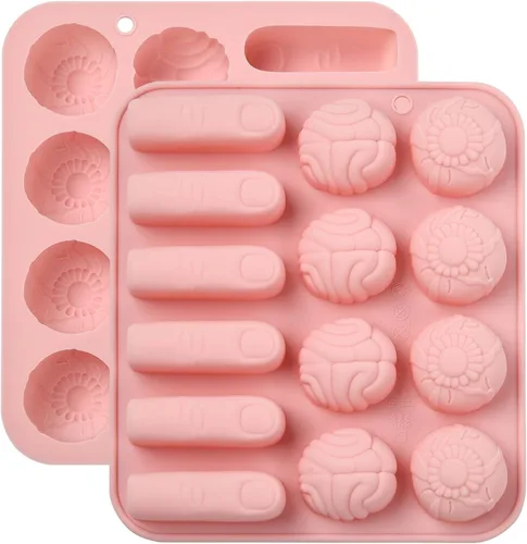 Miniatura 17 de 2 moldes de silicona en forma de caracol de 4 cavidades para chocolate para decoración de pasteles, gelatina, cubitos de hielo, golosinas