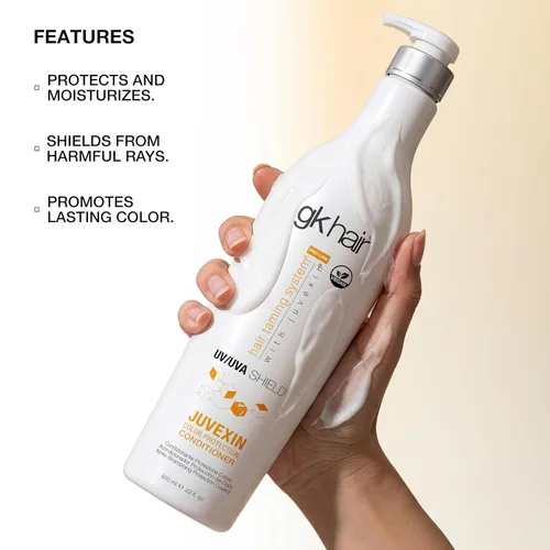 Miniatura 7 de GK HAIR Global Keratin Colored Shield Acondicionador (22 onzas líquidas/22.0 fl oz) – Protección térmica térmica de limpieza profunda para cabello