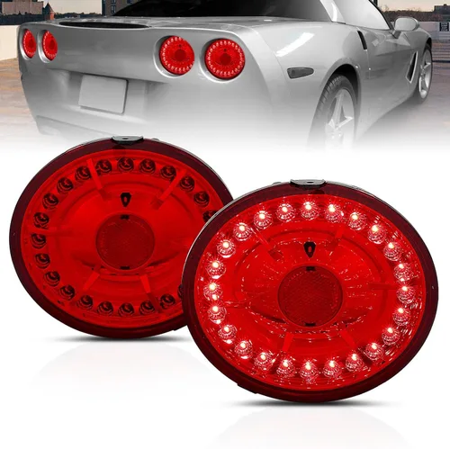 Miniatura 9 de AmeriLite L.E.D - Luces traseras negras para Chevy Corvette/Covette Z06, lado del pasajero y del conductor Negro