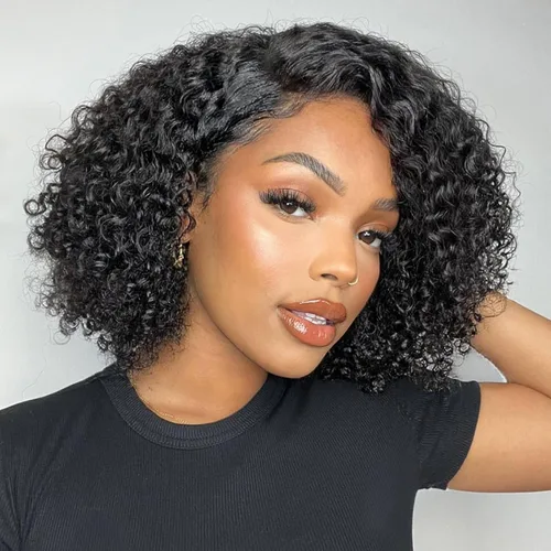 Miniatura 18 de Youngirl Peluca con Diadema de Ondas Profundas Ombré de Cabello Humano #4/27 Pelucas con Diadema Rizadas para Mujeres Negras Cabello Humano Sin