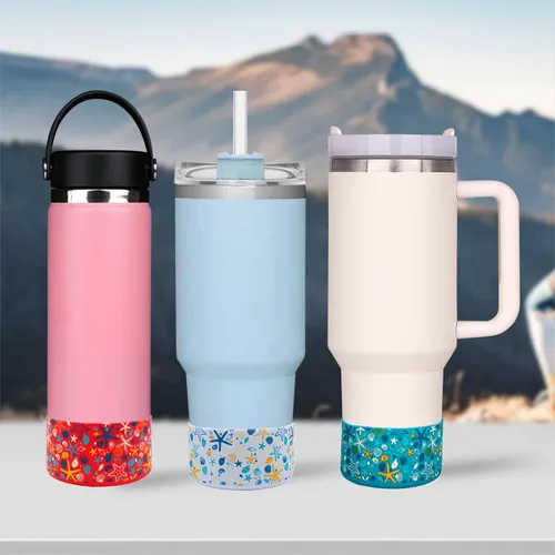 Miniatura 6 de HEYSKAY Funda protectora de silicón para base de botella de 12-24 oz para botella de agua Hydro Flask, y compatible con Stanley, Yeti, Simple Modern