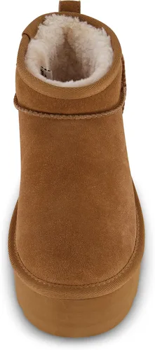 Miniatura 3 de CUSHIONAIRE Botas de plataforma Hippy Genuine Suede para mujer + espuma viscoelástica