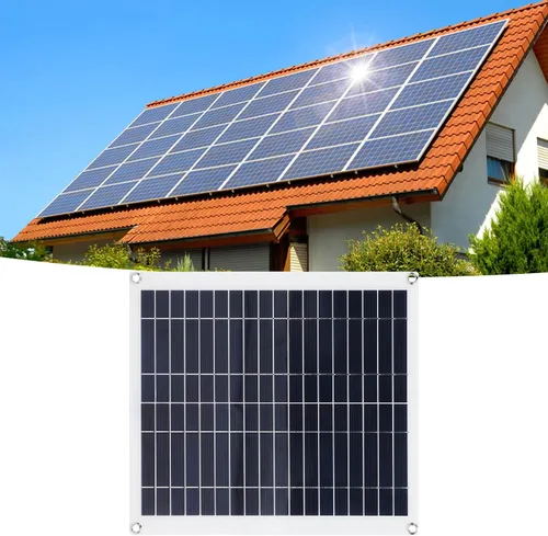 Miniatura 6 de Kit de panel solar, panel solar plegable y ligero con controlador de 100 A, cargador solar plegable fotovoltaico de 100 W de 100 W para teléfono