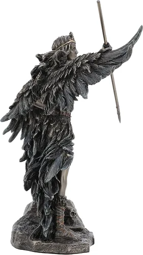 Miniatura 6 de Veronese Design Morrigan The Celtic Phantom Queen de 8 5/8 pulgadas de alto, escultura de resina bronceada fundida en frío, figura para decoración