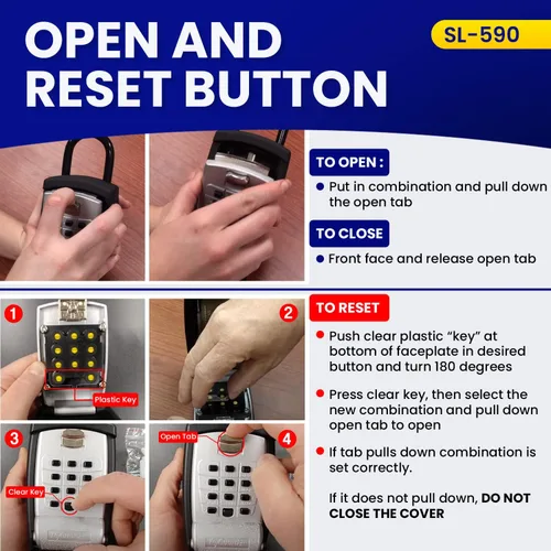Miniatura 4 de Caja de seguridad con botones KeyGuard, SL-590