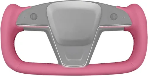 Miniatura 30 de MEWANT Funda para volante de automóvil de piel sintética cosida a mano para Tesla Yoke Model S Plaid 2021-2023/Model X 2021-2023, accesorios