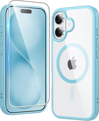 Miniatura 840 de FNTCASE Funda para iPhone 13 Pro-Max: Fundas magnéticas transparentes compatibles con Magsafe Slim anti amarillamiento protección contra caídas