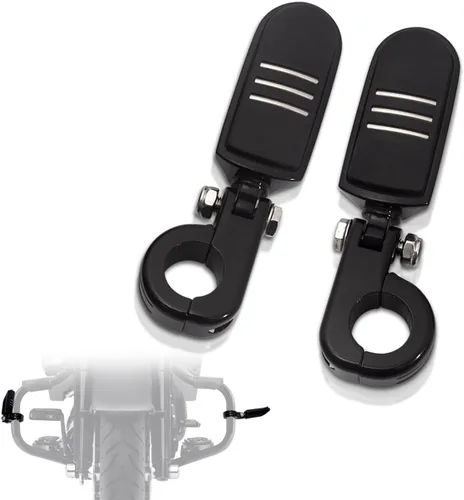 Miniatura 8 de FOVPLUE 1.25" Estribos de autopista, reposapiés ajustable con abrazaderas de montaje en P para Harley Touring Softail Dyna Sportster Honda Kawasaki