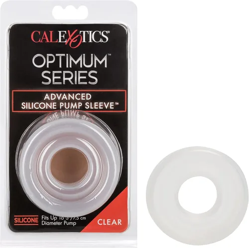 CalExotics Funda de silicona avanzada para bomba de pene masculino, accesorio de anillo de comodidad de 3 pulgadas, transparente