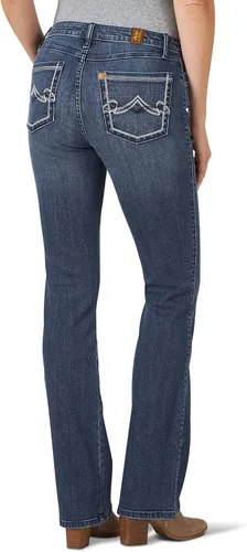 Miniatura 2 de Wrangler Womens Aura Instantly Slimming Mid Rise Boot Cut Jean