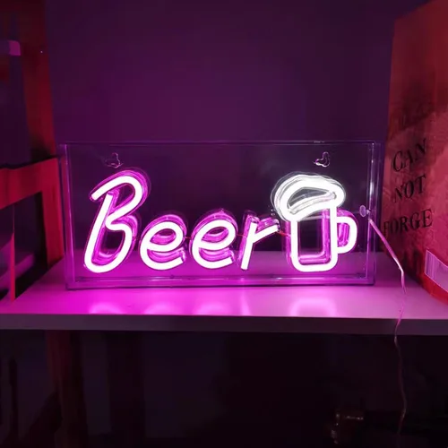 Miniatura 18 de Letrero de neón de arcoíris para bebé, letrero de neón de bebé estable alimentado por USB, luces de neón arílicas 3D para dormitorio de niños, baby