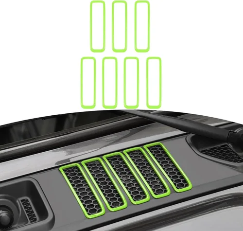 Miniatura 16 de RT-TCZ para Rejilla de Capó de Capó de Jeep JL para Jeep Wrangler JL JLU 2018-Actual para Gladiator JT 2020-Actual Accesorios Exteriores de Fibra